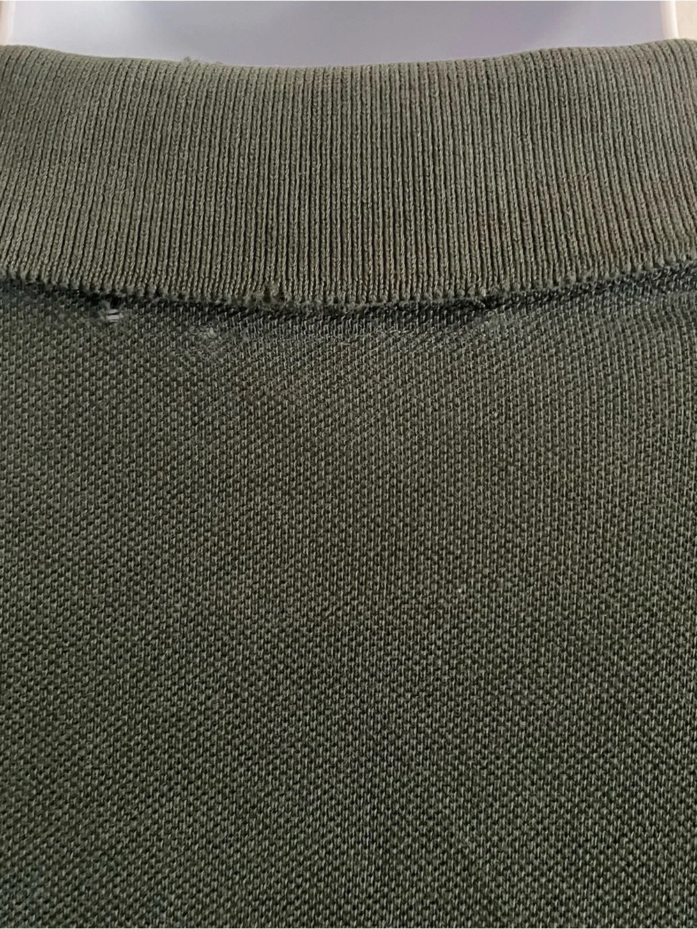 Distressed Ralph Lauren Dark Green Polo with Red Pony Embroidery